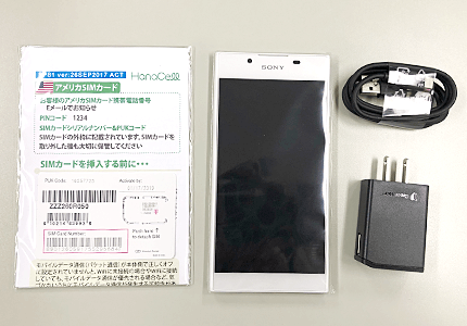 アメリカ携帯電話のセット内容