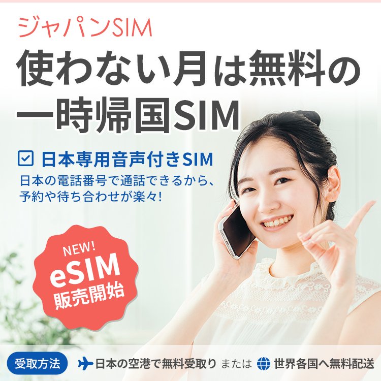 日本一時のジャパンSIM