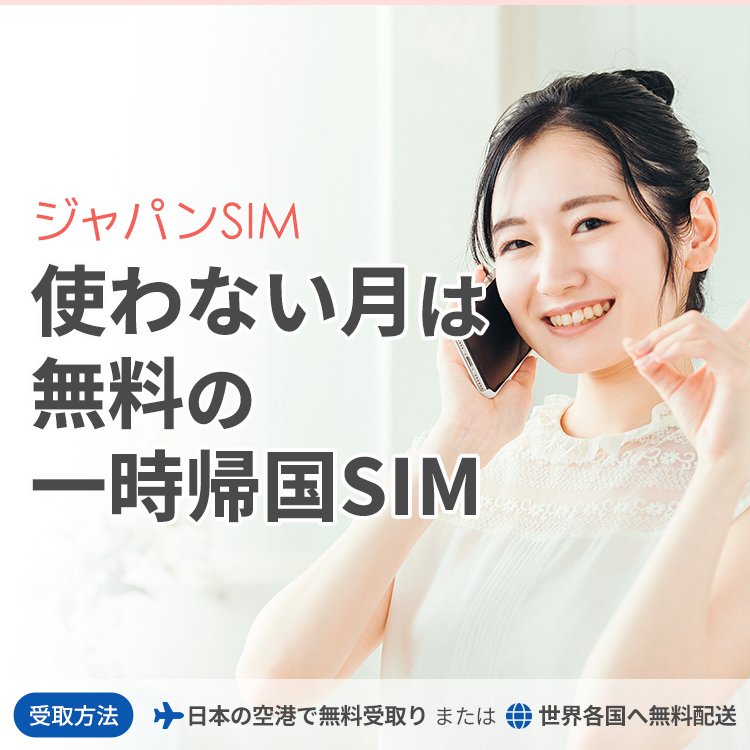 日本一時のジャパンSIM