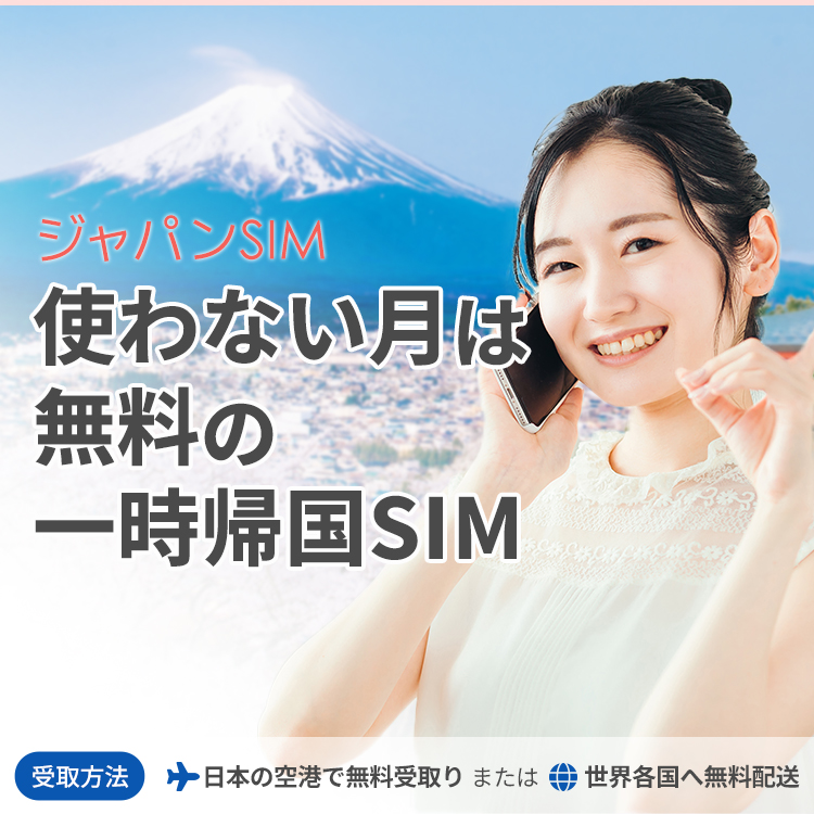 日本一時のジャパンSIM