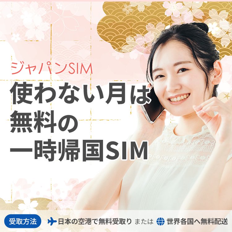 日本一時のジャパンSIM