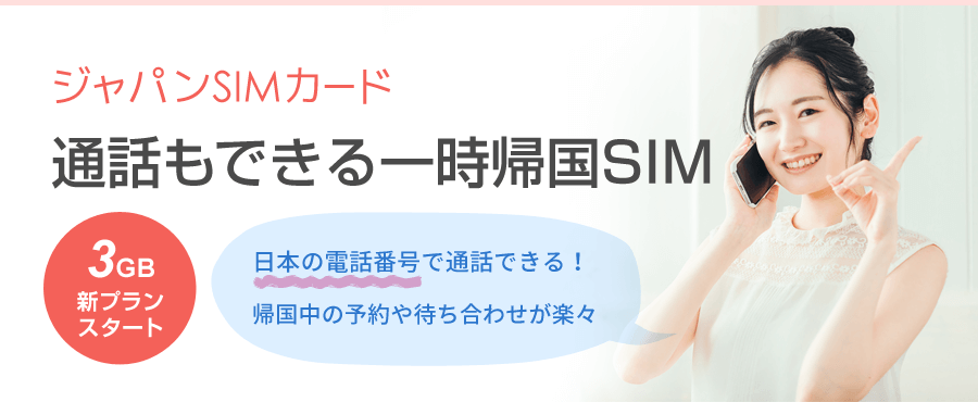 一時帰国simのおすすめはジャパンsimカード 使わない月は料金ゼロ