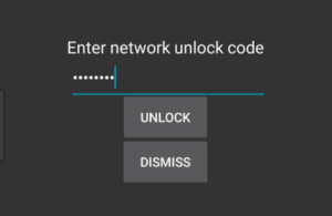 Network Unlock code