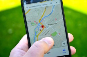 スマホでアメリカの地図を見る