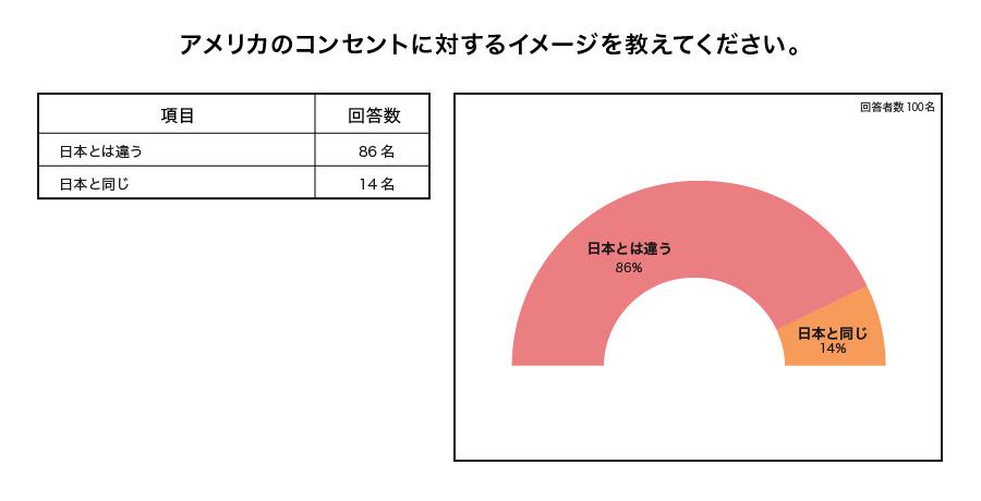 アメリカのコンセントに対するイメージアンケート