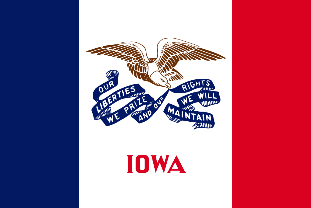 アイオワ州（Iowa、IA）中西部 州旗
