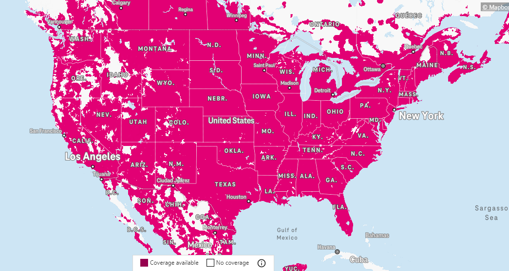 画像引用元：T-Mobile & Sprint merged to create America's 5G leader in coverage